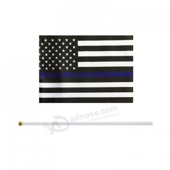Haute Qualité Deluxe Longue Durée 3X5FT Personnalisé 210D Nylon Amérique Brodé Étoiles Cousues Rayures USA Drapeau National Américain