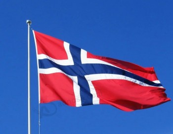 90 X 150cm挪威国旗高品质挪威国旗聚酯国旗金属索眼