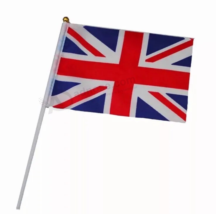 Precio barato ondeando a mano Reino Unido inglés Bandera nacional del país