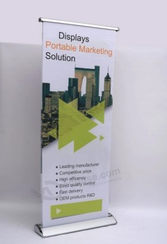 Publicidade personalizada cassete digital elétrico promoção papel retrátil arregaçar carrinho de banner, banner de rolo, banner extrator