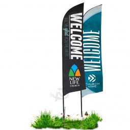 Beach Flag, Swooper Flags, Feather Banner with Ground Spike