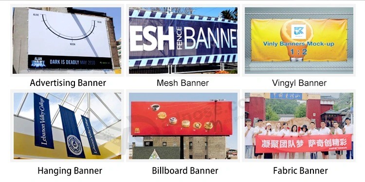 Пользовательские Открытый / Крытый Баннер, Струйный / УФ-печать Рекламный виниловый Баннер