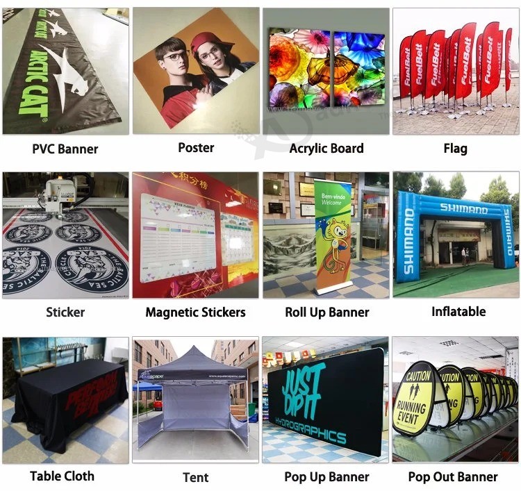 Outdoor Advertising Flex PVC Vinyl Banners with Printing Machine