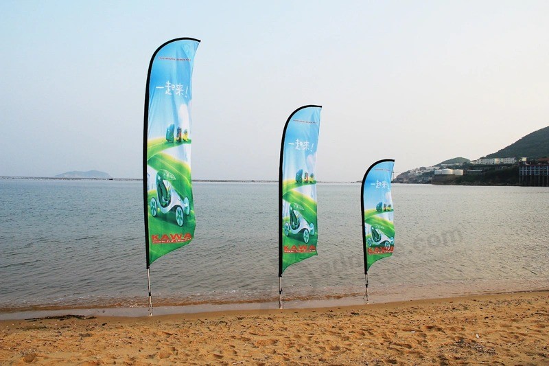 Bandiera quadrata / Bandiera da spiaggia / Bandiera da esterno / Bandiera piuma