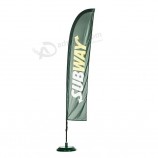 Drapeau volant personnalisé en fibre de verre en forme de larme/plage/plume