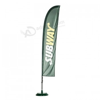 Drapeau volant personnalisé en fibre de verre en forme de larme/plage/plume