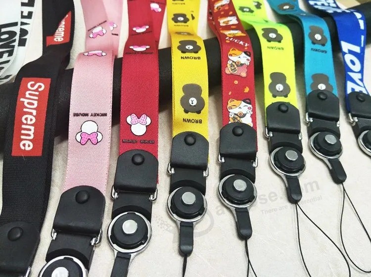 2019 New separable Rotary polyester Neck lanyard for promotion Gift