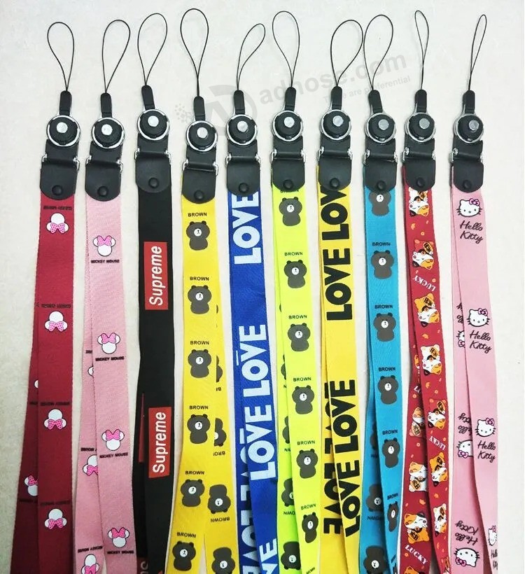 2019 New separable Rotary polyester Neck lanyard for promotion Gift