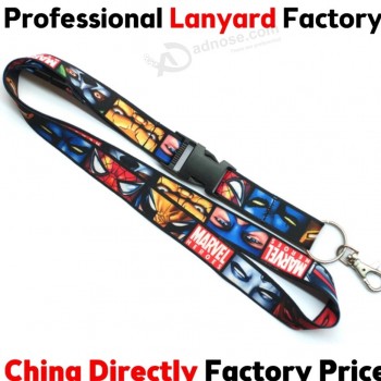 Longe porte-carte d’identité, longe polyester, longe promotionnelle, longe d’impression, longe d’école, sangle de cou