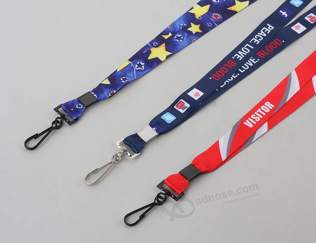 Custom sublimation Lanyards with Different Accessories