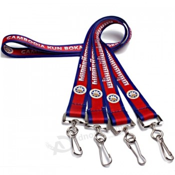 gewoon personeel sublimatie lanyard fabrieksfabrikant geweven lint promotie geschenken veiligheid afgescheiden gespen lanyards