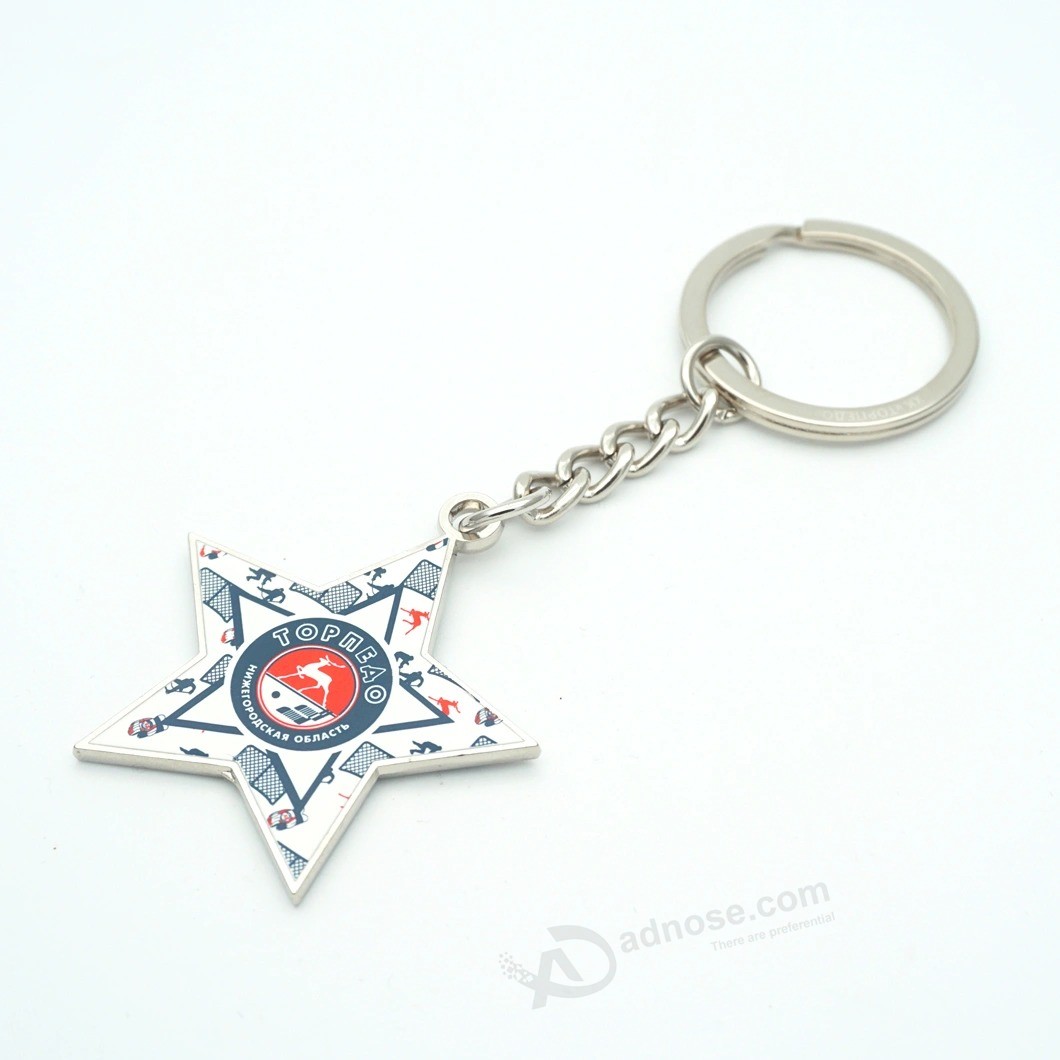 Custom souvenir Sports zinc Alloy enamel Metal keychain for promotional Gift