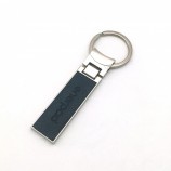 Porte-clés en cuir de logo personnalisé en vrac pour promotionnel