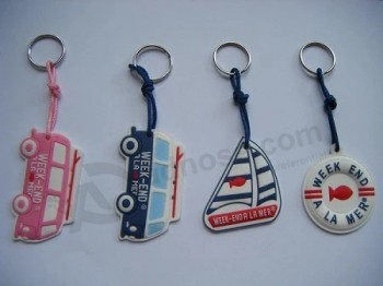Cadeau promotionnel en plastique de haute qualité Porte-clés en silicone 3D PVC en caoutchouc (KC-054)