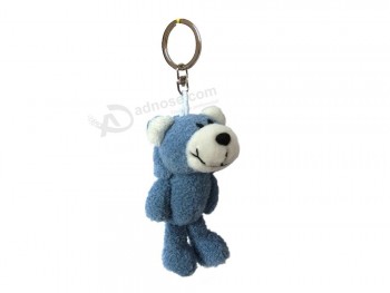 Wholesale Cheap Promotion Bulk Custom Logo Mini Animal Toy Plush Keychain Low MOQ Kids Backpack Bag Soft Stuffed Plush Keychain
