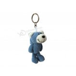promoción barata al por mayor logotipo personalizado a granel mini animal juguete llavero de felpa MOQ bajo mochila para niños bolsa llavero de peluche suave