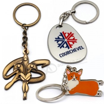 Fabricant de porte-clés Cadeau d’artisanat en métal promotionnel Alliage de zinc Souvenir Décoration Porte-clés personnalisé en métal émaillé pour les cadeaux de promotion
