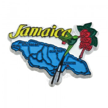 Plage Souvenir Jamaïcain Magnet Jamaïque Souvenirs PVC Réfrigérateur Magnet