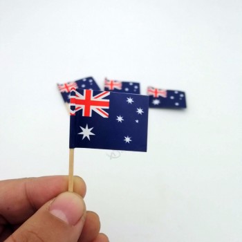Vente en gros promotionnel décoratif Cupcake drapeau pics bois cure-dents