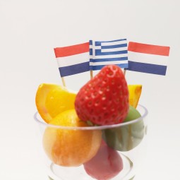 bamboe vlag tandenstoker papieren stok vlag