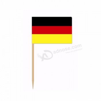 palillo de dientes alemán etiqueta bandera selección para cupcakes