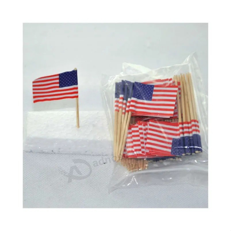 중국은 좋은 품질 처분 할 수있는 주문 칵테일 이쑤시개 깃발을 만들었습니다