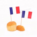 Vente en gros promotionnel décoratif Cupcake cocktail cure-dents Drapeau