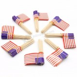 красочная вечеринка и бар украшения США еда флаг зубочистки флаг страны