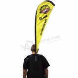 Drapeau de plage de sac à dos publicitaire personnalisé