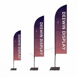 Exhibition event advertising promotional outdoor aluminium pole fabric advertising feather flags