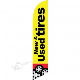 Drop ship Wholesales custom any size  New Used Tires    beach  flag,advertising banner,digital printing ,without pole.