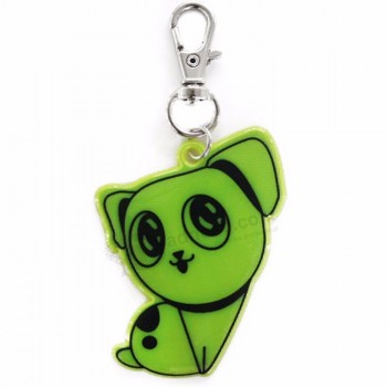 Personnalisé personnalisé de haute qualité Tous les types 2D 3D mignon réfléchissant PVC porte-clés pour la promotion Cadeaux de porte-clés