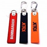 Creative promotional souvenir woven embroidery logo fabric Key chains