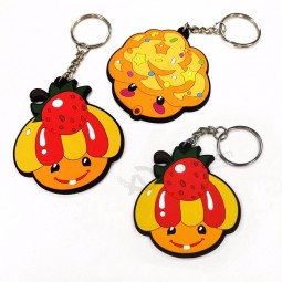 cheap charms custom plastic epoxy acrylic cartoon character funny cute keychains rubber key chain
