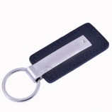 oneway fashion custom blank car logo leather keychain key chain