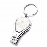 mode nagelknipper label print logo zilver metalen flesopener sleutelhanger laserfunctie nagelknipper flesopener sleutelhangers