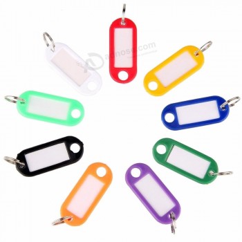 Name Card Label Luggage Tags Keychain Assorted label Tag classification Plastic Keyring  MY45