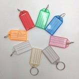 plastic number PVC label motel room paper name key tag split ring logo holder chain customis supplier