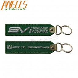Customized Remove Luggage Tag Label Before Embroidery Keychain Flight For Car Motorcycle Bag Luggage Logo Keychain