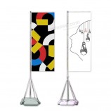 Cadre promotionnel personnalisé en aluminium fibre de verre poteaux stand Mini La chaise de plage Ceinture publicitaire Plume Teardrop Beach Flag