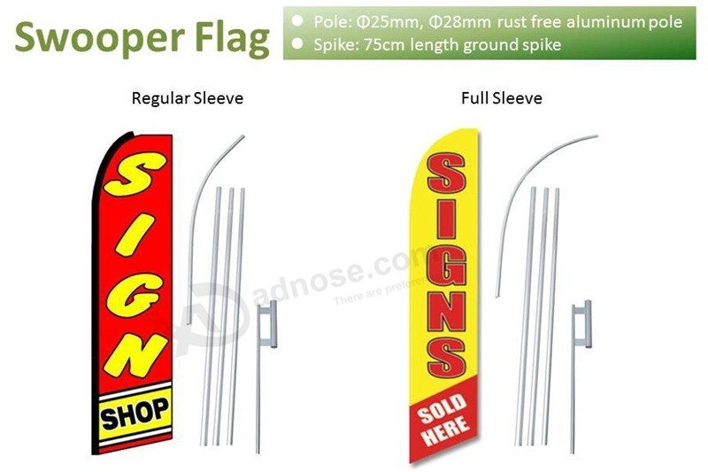 Ground spike Flag base for swooper Feather Flag