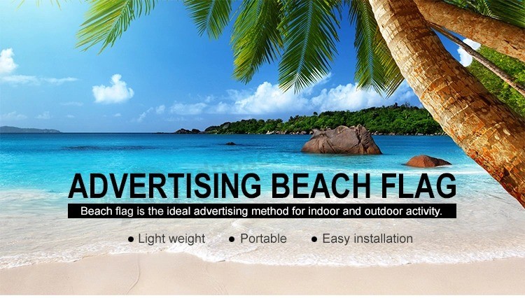 Werbung Polyester Flying Outdoor Federflagge Beach Flag