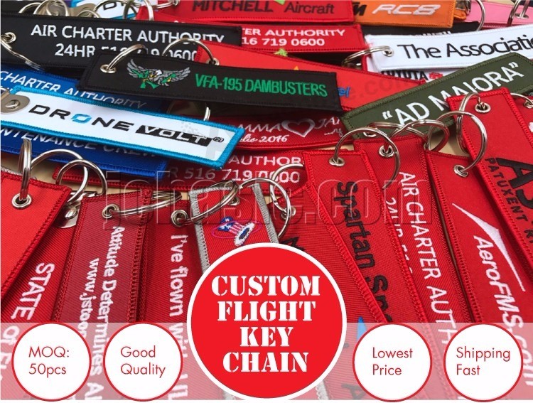 etiquetas de equipaje de la tripulación de vuelo etiquetas tejidas de la llave etiquetas de la llave de la motocicleta