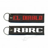 Porte-clés brodé personnalisé Design Logo EL Key Tag