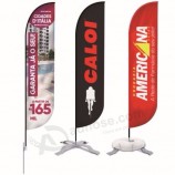 Outdoor Strand Banner Feder Träne Boden Wind Fahne stehen