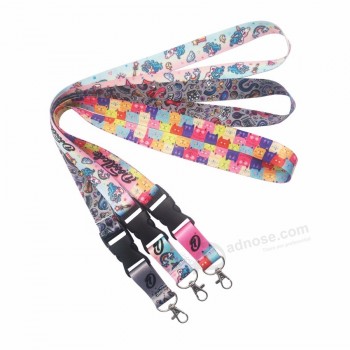 Fabrik benutzerdefinierte Nylon Firma Sublimation personalisierte bedruckte Lanyard