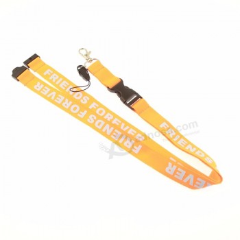 custom printed 2.0*90cm silk printing metal hook coolest flexible lanyards for any logo
