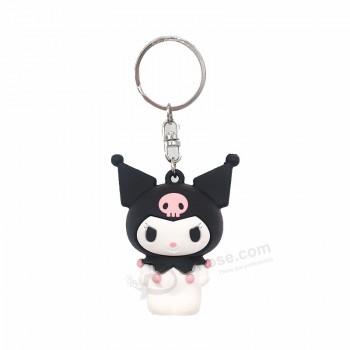 Custom high quality cartoon key chain 3d soft pvc keychain