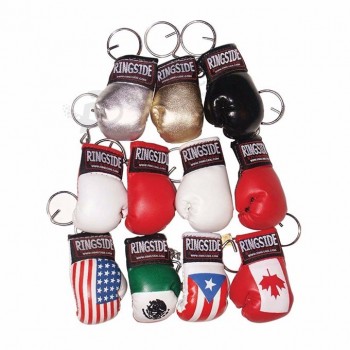 prezzo all'ingrosso di fabbrica mini portachiavi souvenir personalizzati guantoni da boxe personalizzati