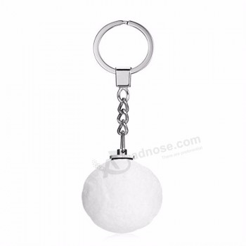 Accessoires de décoration Créatif LED Veilleuse Porte-clés Chaîne 3D Print Lune lampe porte-clés 4cm